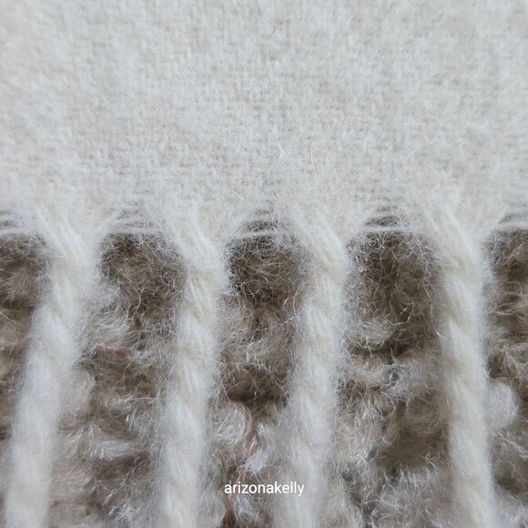 Banana Republic Cashmere Throw *MINOR MOTH DAMAGE* - Picture 7 of 14